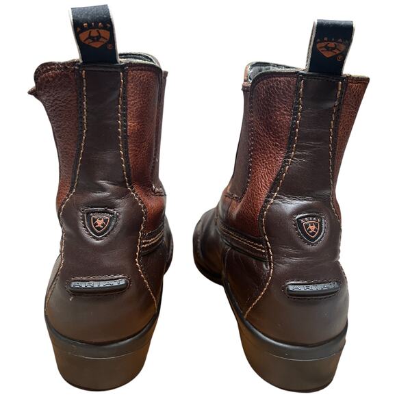 ARIAT Scout Paddock Women 9.5 English Riding Boot Brown Leather Ankle *READ* - Picture 4 of 15